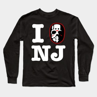 I Hockey Mask New Jersey Long Sleeve T-Shirt